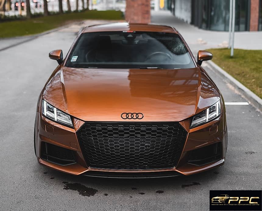 Parked Audi in Street